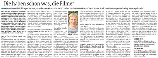 Stefan Otto interviewt Harald Mühlbeyer für die Rheinpfalz