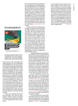 Frank Arnold in Filmbulletin 01/17